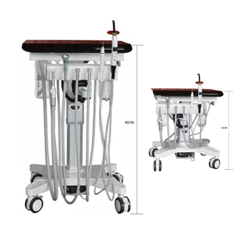 Veterinary Dental Cart with compressor